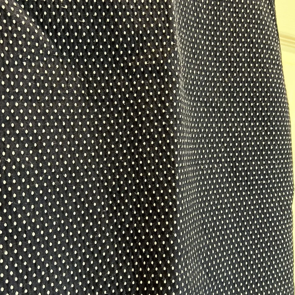 J. Crew Navy Mini Sheath Dress with White Microdots